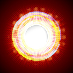 Abstract digital background with a round space for your text.