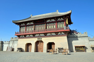 Fototapeta premium Duhuang Ancient City Ruins in Gansu province,China