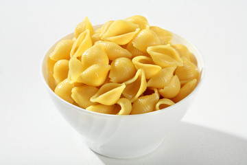 Cooked pasta macaroni