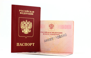 Паспорт с отметкой Анулировано