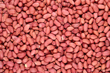 Peeled peanuts background