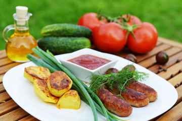 meat sausages