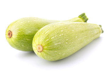 Fresh vegetable marrow isolated on white background