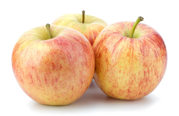 juicy apples isolated on white background