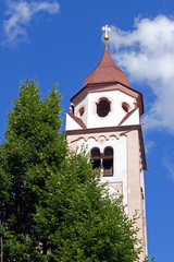 Obraz premium Kirche,Dorf Tirol