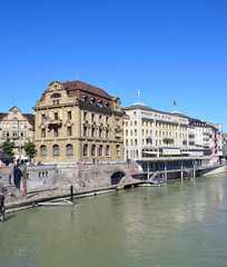 Naklejka premium Basel - Hotel Les Trois Rois