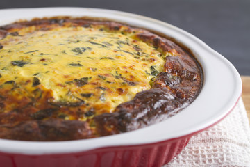 Pumpkin and Spinach Quiche Frittata