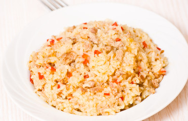 rice with minced meat