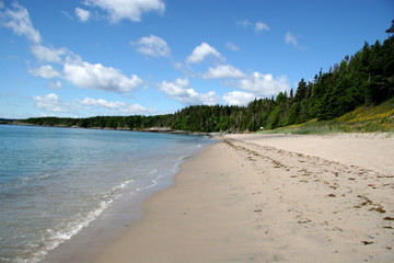 Sandy Beach in Rural Newfoundland