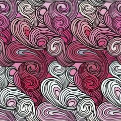 Seamless abstract curly wave pattern
