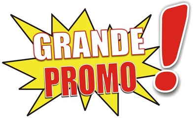 étiquette grande promo