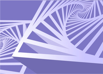 Space structure. Vector abstract.