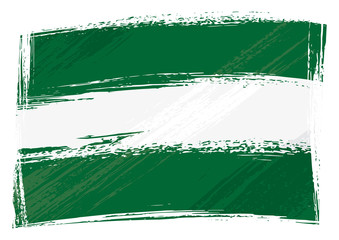 Grunge Andalusia flag - obrazy, fototapety, plakaty