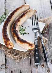 German pair of Bratwurst