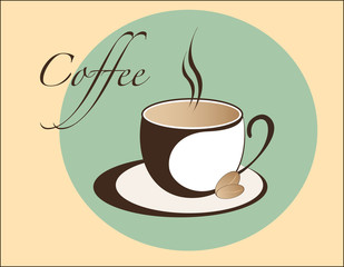 Coffee cup emblem