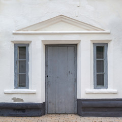 Facade of an old antique house