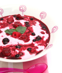 Joghurt  mit beeren