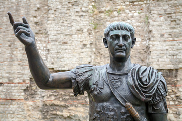 Statue of Trajan. London, UK