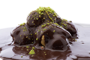 Profiterole close-up