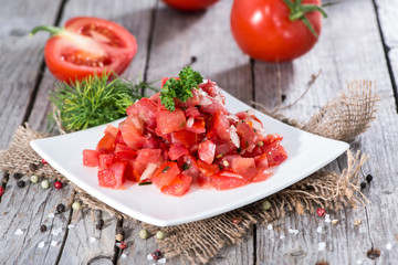 Portion of Tomatoe Salad