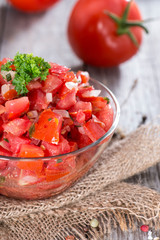 Portion of Tomatoe Salad