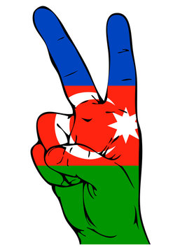 Peace Sign of the Azerbaijani flag