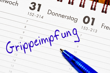 Fototapeta premium Grippeimpfung