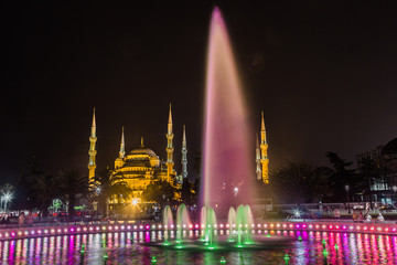 Fototapeta na wymiar Sultan Ahmed Mosque (the Blue Mosque), Istanbul, Turkey