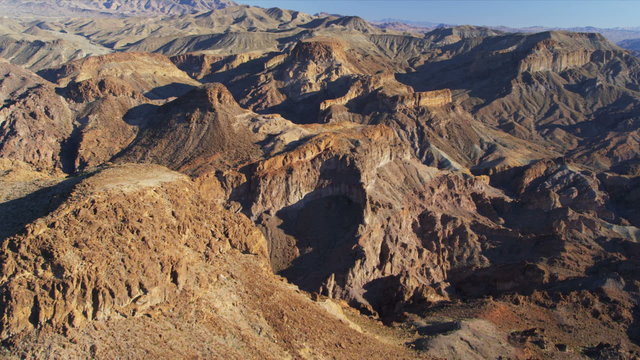 Aerial desert landscape nr Las Vegas, USA