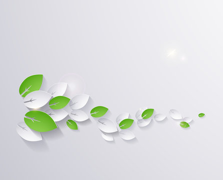 paper leaves abstract background