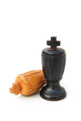 Chess isolated on white with clipping path