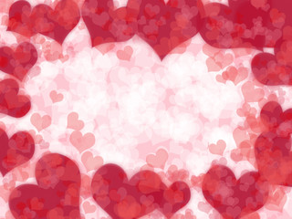Valentine's day background with hearts