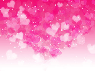 Valentine's day background with hearts