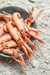 Fresh seafood straight from the sea