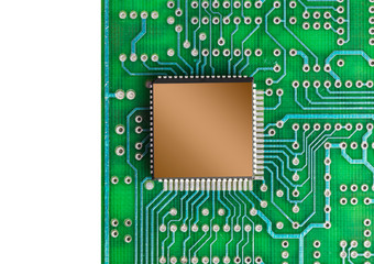 Close up of circuit board