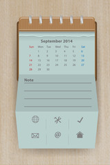 Calendar september 2014