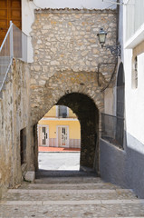 Alleyway. Ischitella. Puglia. Italy.