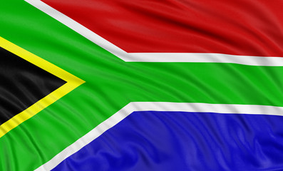 3D flag of South African republic