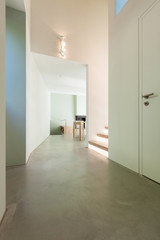 Beautiful modern house, view corridor