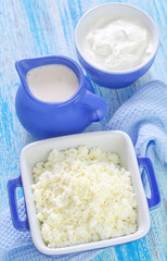 sour cream, cottage and milk
