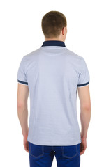 Fototapeta premium Male t-shirt isolated on the white background