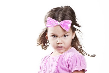 Portrait of angry girl