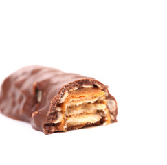 Break bar chocolate.