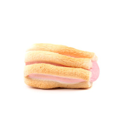 One colourful marshmallow.