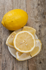Fototapeta na wymiar cut lemon