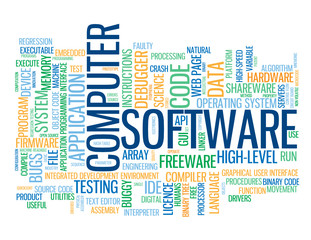 "COMPUTER SOFTWARE" Tag Cloud (internet information technology)