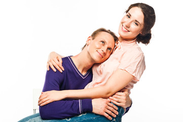Fototapeta premium Young and beautiful couple