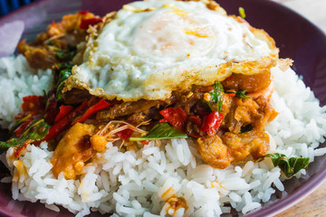 Thai food hot and spicy