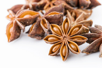 Star anise close up
