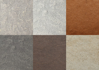 color marble textures, tiles collage
